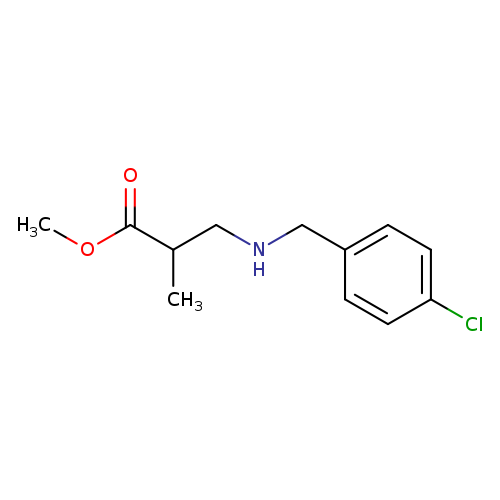 methyl 3-{[(4-chlorophenyl)methyl]amino}-2-methylpropanoate
