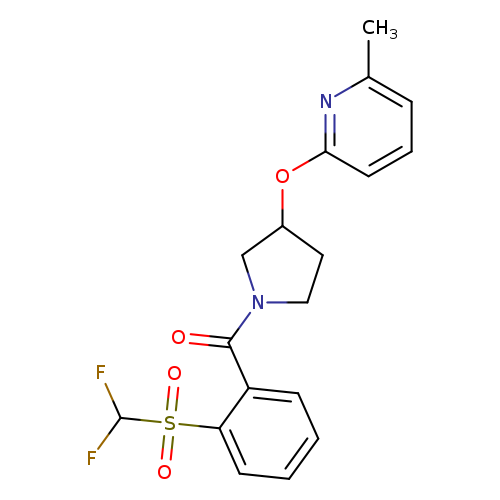 2-{[1-(2-difluoromethanesulfonylbenzoyl)pyrrolidin-3-yl]oxy}-6-methylpyridine