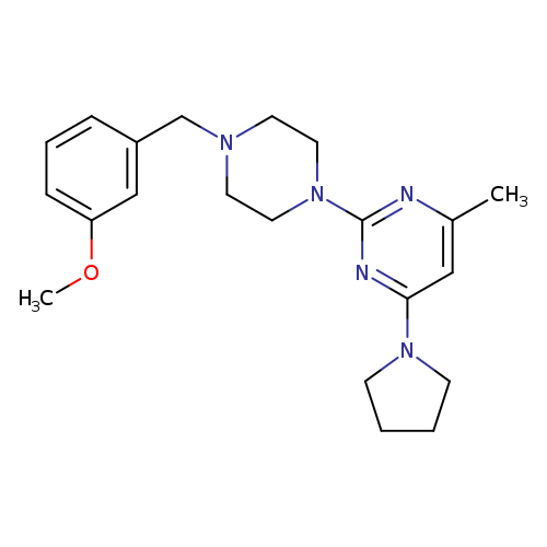 2-{4-[(3-methoxyphenyl)methyl]piperazin-1-yl}-4-methyl-6-(pyrrolidin-1-yl)pyrimidine