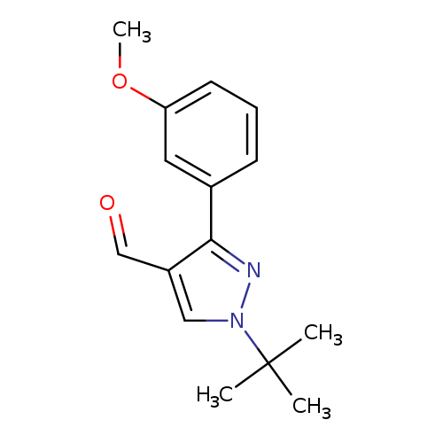 1-tert-butyl-3-(3-methoxyphenyl)-1H-pyrazole-4-carbaldehyde