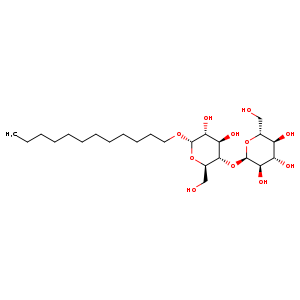 (2R,3R,4S,5S,6R)-2-(((2R,3S,4R,5R,6S)-6-(Dodecyloxy)-4,5-dihydroxy-2-(hydroxymethyl)tetrahydro-2H-pyran-3-yl)oxy)-6-(hydroxymethyl)tetrahydro-2H-pyran-3,4,5-triol