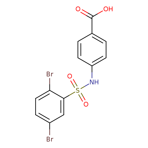 4-(2,5-dibromobenzenesulfonamido)benzoic acid