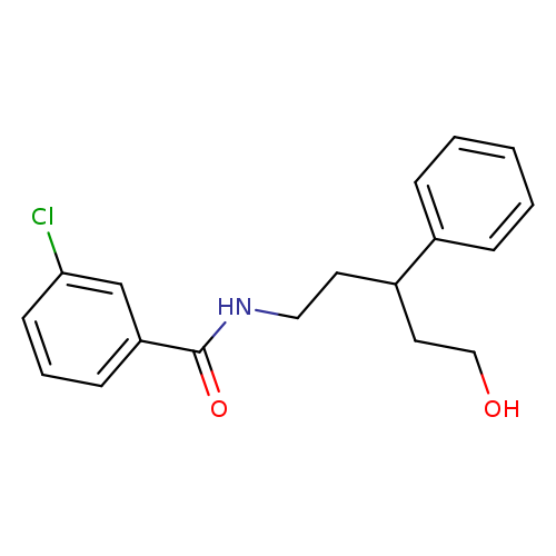 3-chloro-N-(5-hydroxy-3-phenylpentyl)benzamide