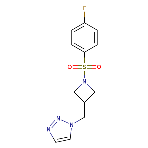 1-{[1-(4-fluorobenzenesulfonyl)azetidin-3-yl]methyl}-1H-1,2,3-triazole