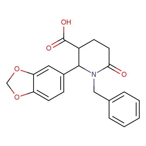 2-(Benzo[d][1,3]dioxol-5-yl)-1-benzyl-6-oxopiperidine-3-carboxylic acid