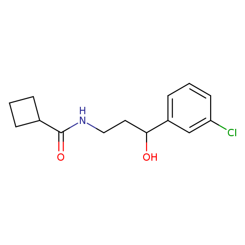 N-[3-(3-chlorophenyl)-3-hydroxypropyl]cyclobutanecarboxamide