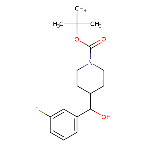 tert-Butyl 4-[(3-fluorophenyl)(hydroxy)methyl]piperidine-1-carboxylate