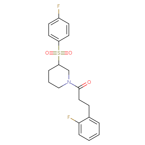 1-[3-(4-fluorobenzenesulfonyl)piperidin-1-yl]-3-(2-fluorophenyl)propan-1-one