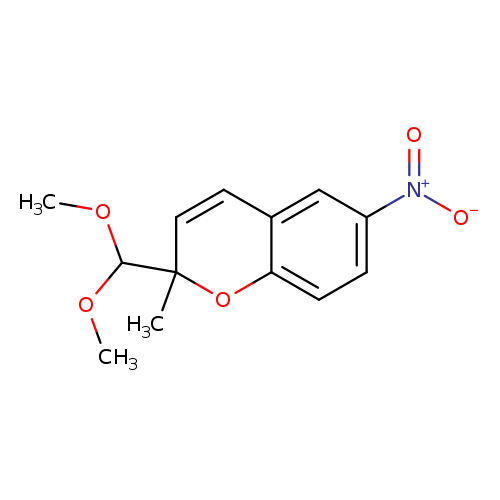 2H-1-Benzopyran, 2-(dimethoxymethyl)-2-methyl-6-nitro-