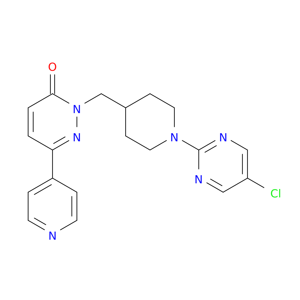 2-{[1-(5-chloropyrimidin-2-yl)piperidin-4-yl]methyl}-6-(pyridin-4-yl)-2,3-dihydropyridazin-3-one