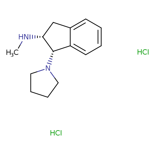 rac-(1R,2S)-N-methyl-1-(pyrrolidin-1-yl)-2,3-dihydro-1H-inden-2-aminedihydrochloride,cis
