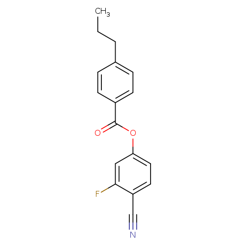 Benzoic acid,4-propyl-, 4-cyano-3-fluorophenyl ester