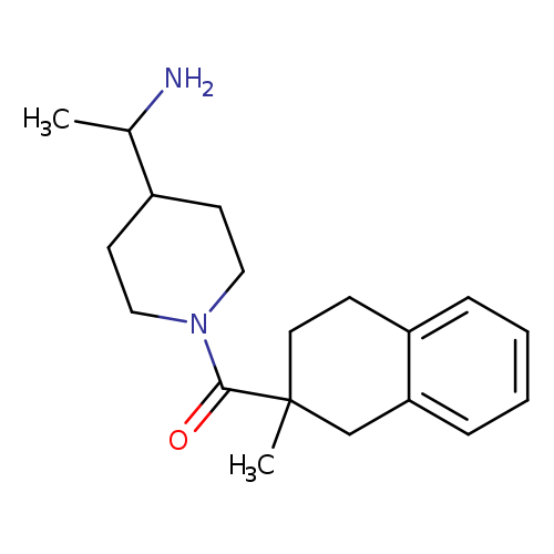 1-[1-(2-methyl-1,2,3,4-tetrahydronaphthalene-2-carbonyl)piperidin-4-yl]ethan-1-amine