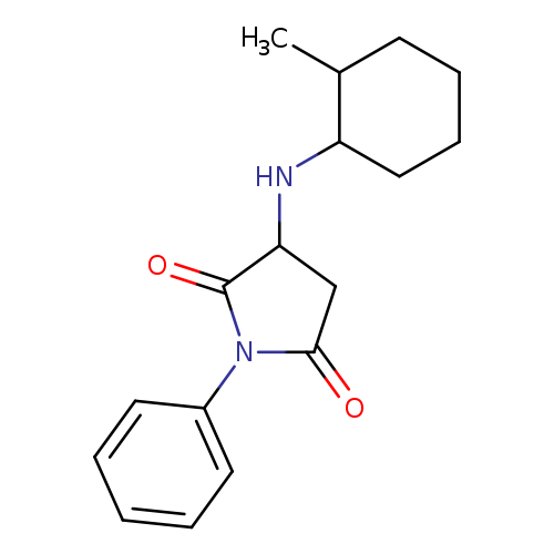 3-[(2-methylcyclohexyl)amino]-1-phenylpyrrolidine-2,5-dione