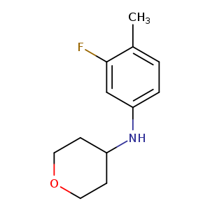 N-(3-fluoro-4-methylphenyl)oxan-4-amine