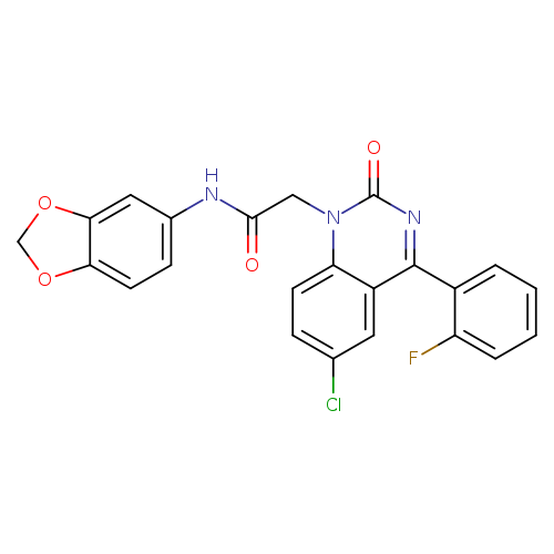 N-(2H-1,3-benzodioxol-5-yl)-2-[6-chloro-4-(2-fluorophenyl)-2-oxo-1,2-dihydroquinazolin-1-yl]acetamide