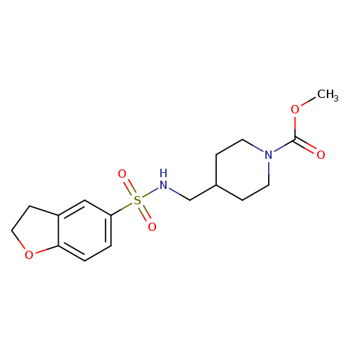 methyl 4-[(2,3-dihydro-1-benzofuran-5-sulfonamido)methyl]piperidine-1-carboxylate