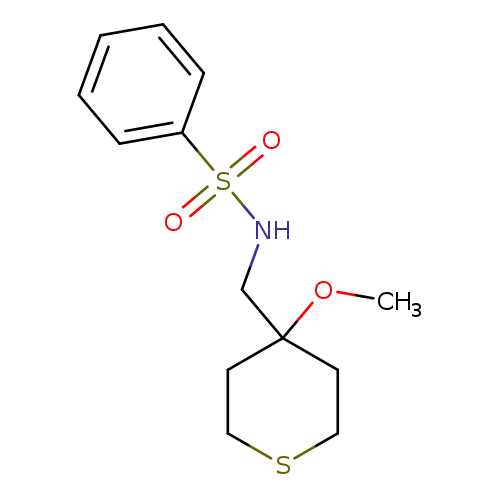 N-[(4-methoxythian-4-yl)methyl]benzenesulfonamide