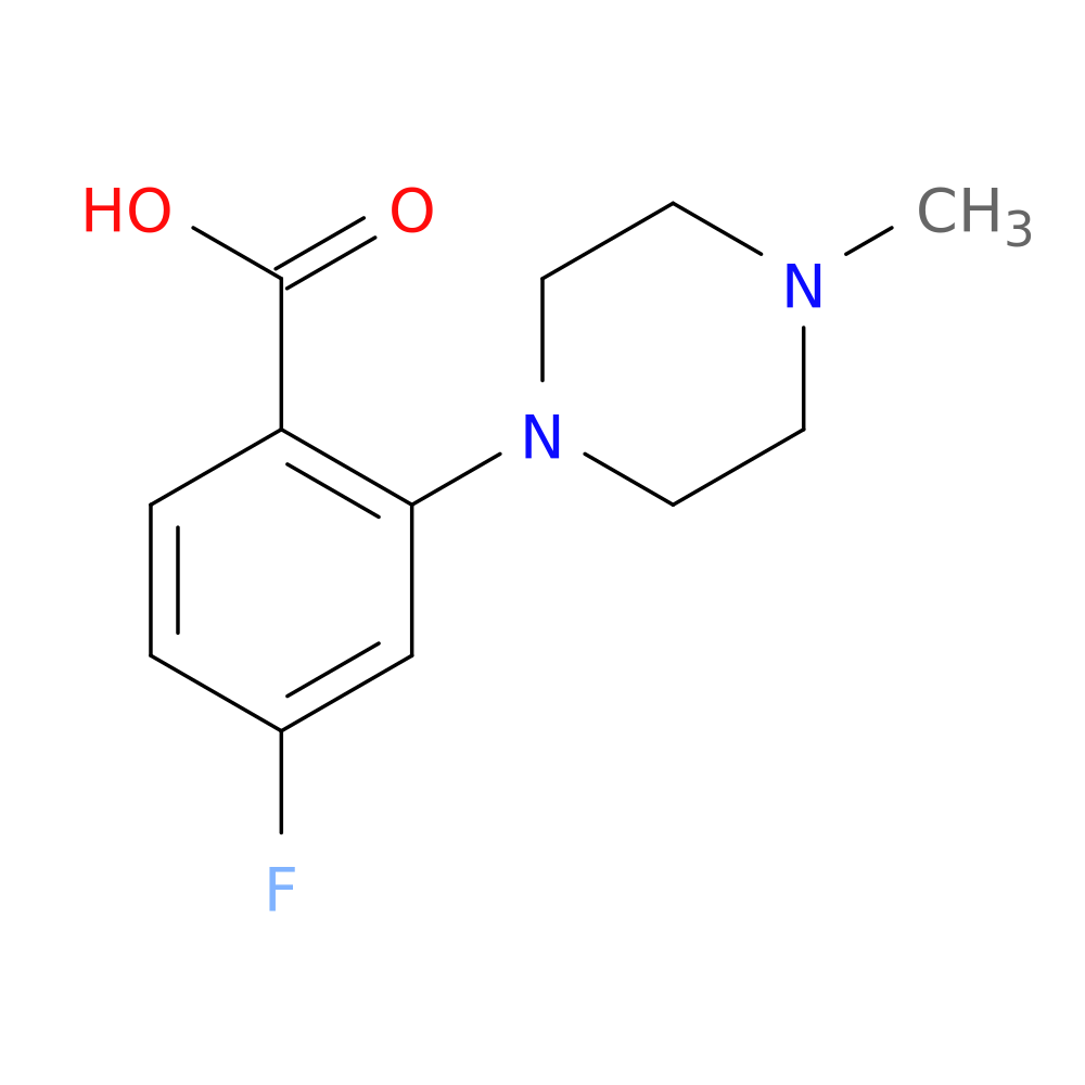 4-fluoro-2-(4-methylpiperazin-1-yl)benzoic acid