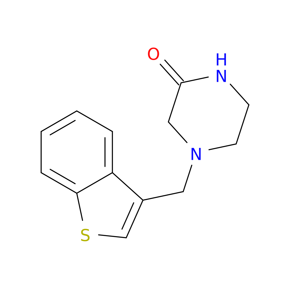 4-[(1-benzothiophen-3-yl)methyl]piperazin-2-one