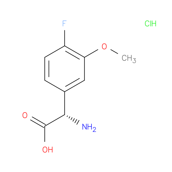 (S)-2-Amino-2-(4-fluoro-3-methoxyphenyl)acetic acid hydrochloride