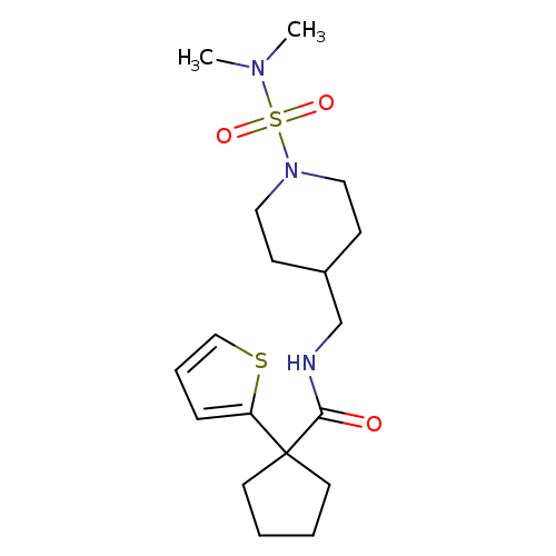 N-{[1-(dimethylsulfamoyl)piperidin-4-yl]methyl}-1-(thiophen-2-yl)cyclopentane-1-carboxamide