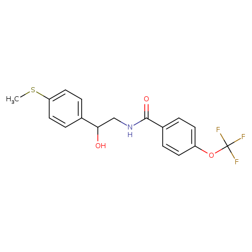 N-{2-hydroxy-2-[4-(methylsulfanyl)phenyl]ethyl}-4-(trifluoromethoxy)benzamide