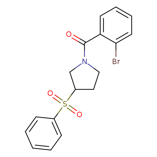 3-(benzenesulfonyl)-1-(2-bromobenzoyl)pyrrolidine
