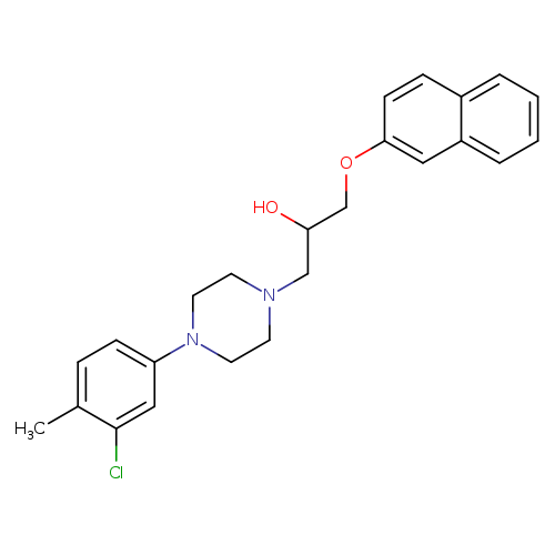 1-[4-(3-chloro-4-methylphenyl)piperazin-1-yl]-3-(naphthalen-2-yloxy)propan-2-ol