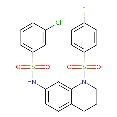 3-chloro-N-[1-(4-fluorobenzenesulfonyl)-1,2,3,4-tetrahydroquinolin-7-yl]benzene-1-sulfonamide