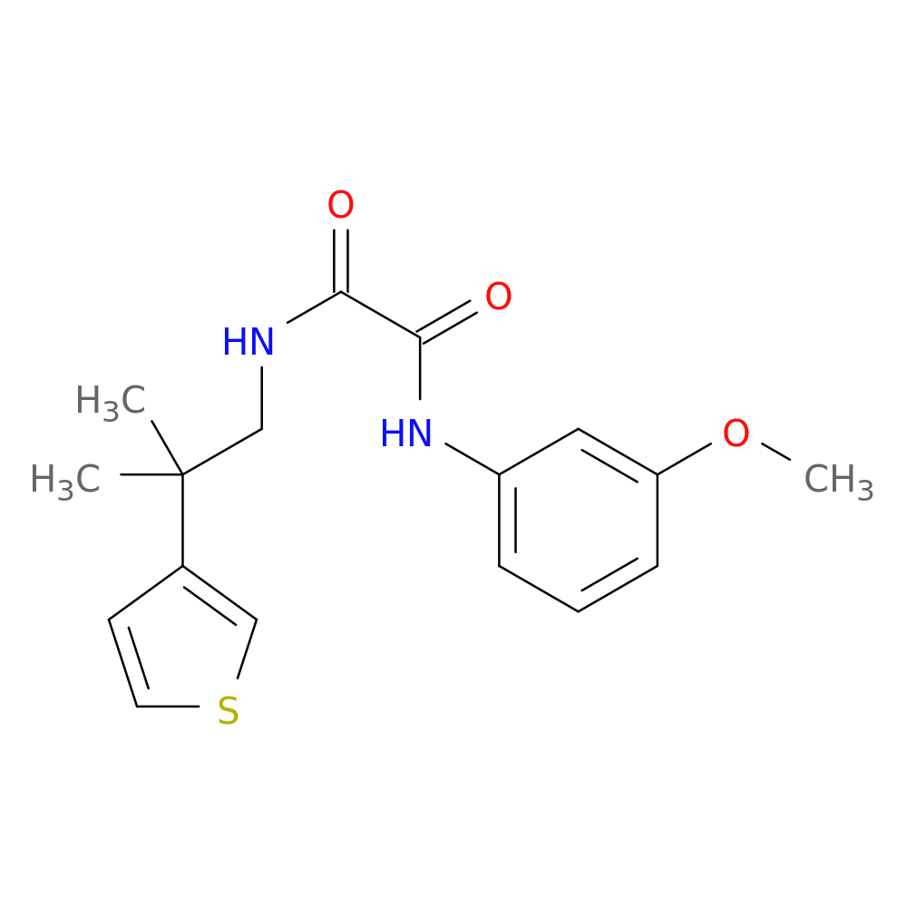 N'-(3-methoxyphenyl)-N-[2-methyl-2-(thiophen-3-yl)propyl]ethanediamide