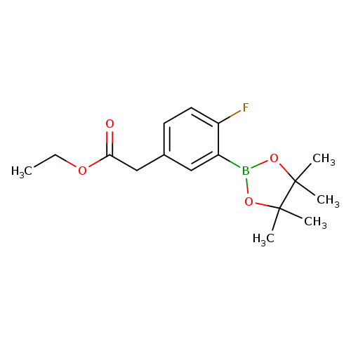 2-Fluoro-5-(ethoxycarbonylmethyl)phenylboronic acid, pinacol ester