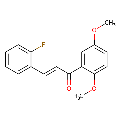 (2E)-1-(2,5-dimethoxyphenyl)-3-(2-fluorophenyl)prop-2-en-1-one