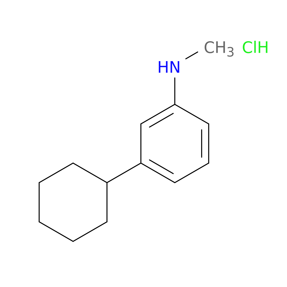 3-cyclohexyl-N-methylaniline hydrochloride