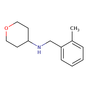 N-[(2-methylphenyl)methyl]oxan-4-amine