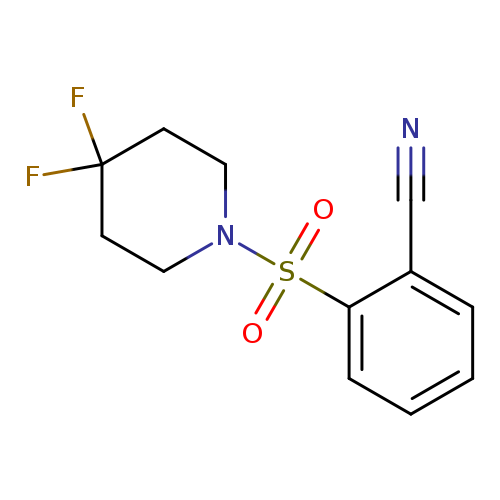 2-[(4,4-difluoropiperidin-1-yl)sulfonyl]benzonitrile