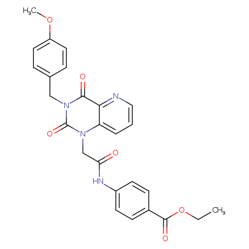 ethyl 4-(2-{3-[(4-methoxyphenyl)methyl]-2,4-dioxo-1H,2H,3H,4H-pyrido[3,2-d]pyrimidin-1-yl}acetamido)benzoate