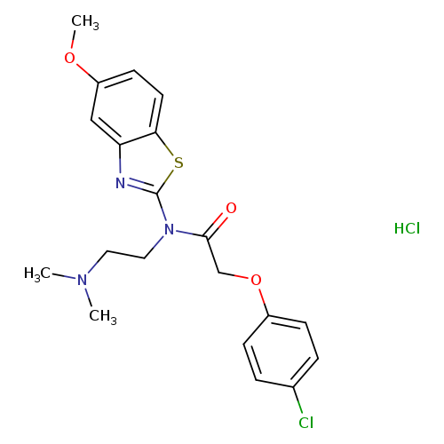 2-(4-chlorophenoxy)-N-[2-(dimethylamino)ethyl]-N-(5-methoxy-1,3-benzothiazol-2-yl)acetamide hydrochloride