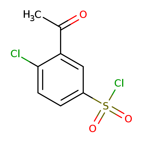 3-acetyl-4-chlorobenzene-1-sulfonyl chloride