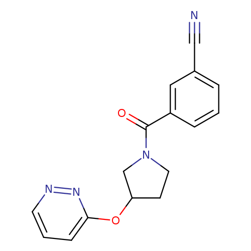 3-[3-(pyridazin-3-yloxy)pyrrolidine-1-carbonyl]benzonitrile