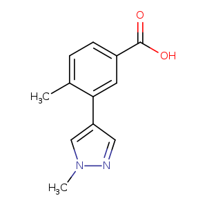 4-methyl-3-(1-methyl-1H-pyrazol-4-yl)benzoic acid