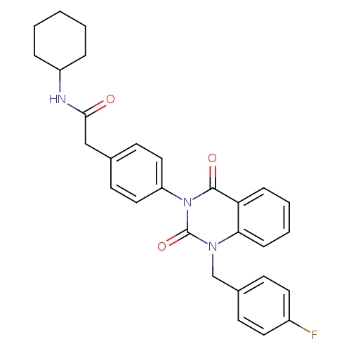 N-cyclohexyl-2-(4-{1-[(4-fluorophenyl)methyl]-2,4-dioxo-1,2,3,4-tetrahydroquinazolin-3-yl}phenyl)acetamide