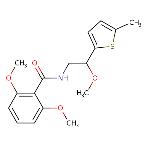 2,6-dimethoxy-N-[2-methoxy-2-(5-methylthiophen-2-yl)ethyl]benzamide