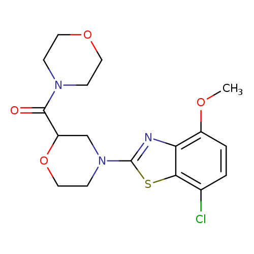 7-chloro-4-methoxy-2-[2-(morpholine-4-carbonyl)morpholin-4-yl]-1,3-benzothiazole