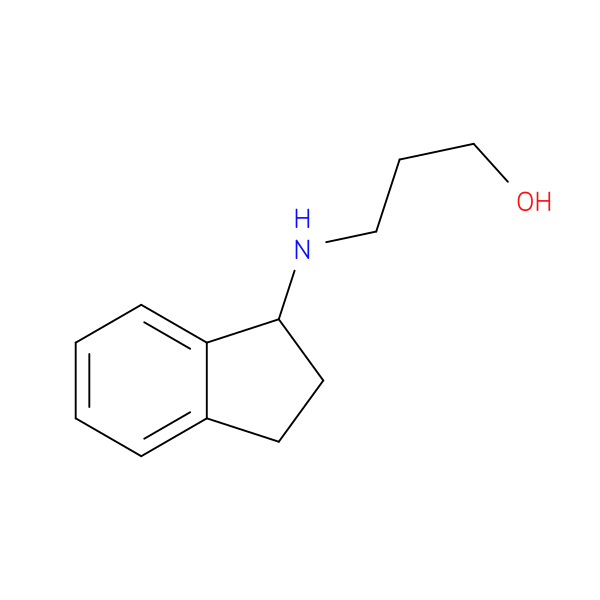 3-[(2,3-dihydro-1H-inden-1-yl)amino]propan-1-ol