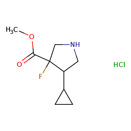 methyl4-cyclopropyl-3-fluoropyrrolidine-3-carboxylatehydrochloride