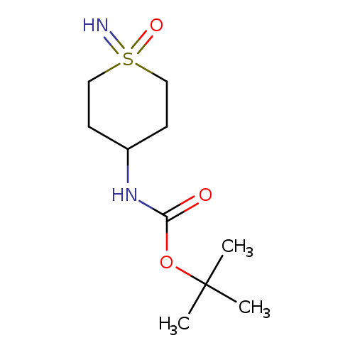 tert-butyl N-(1-imino-1-oxo-1lambda6-thian-4-yl)carbamate