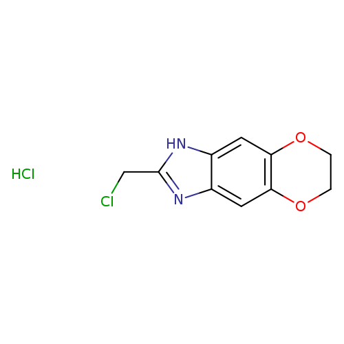 2-(Chloromethyl)-6,7-dihydro-1h-[1,4]dioxino[2,3-f]benzimidazole hydrochloride