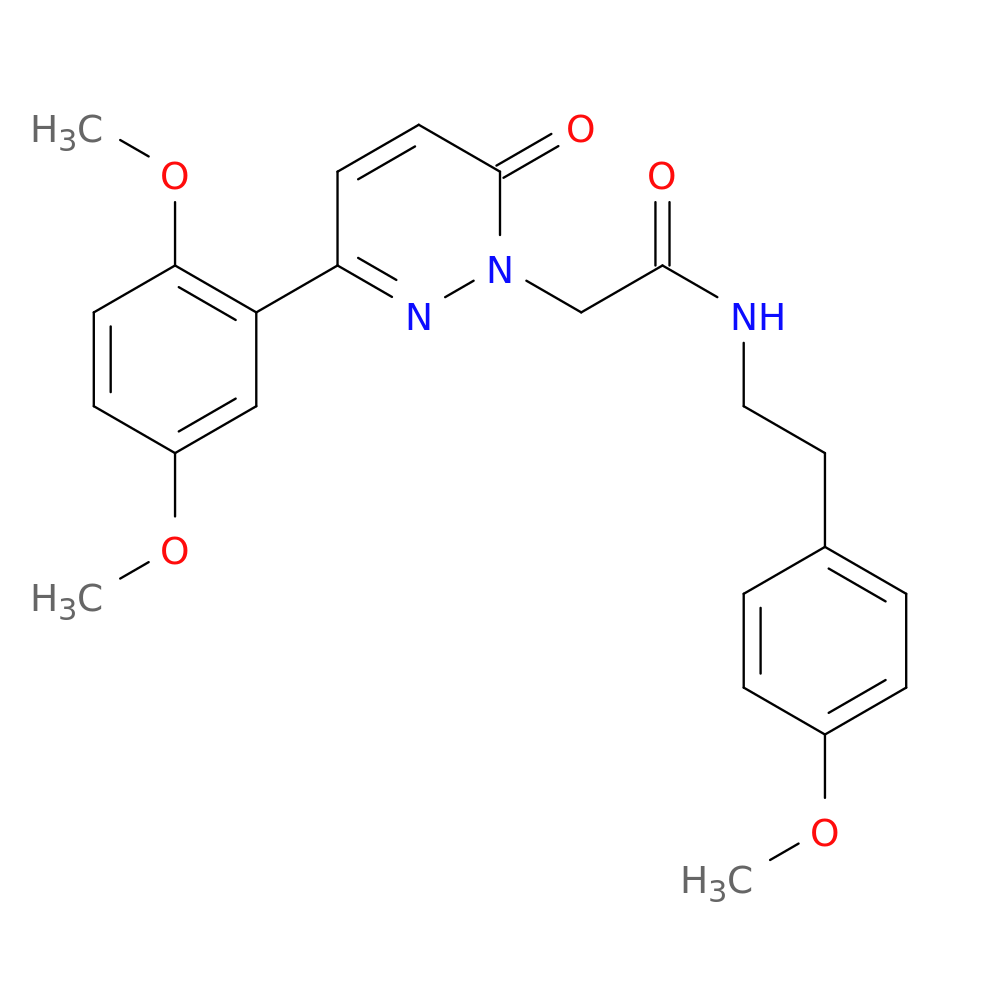 2-[3-(2,5-dimethoxyphenyl)-6-oxo-1,6-dihydropyridazin-1-yl]-N-[2-(4-methoxyphenyl)ethyl]acetamide
