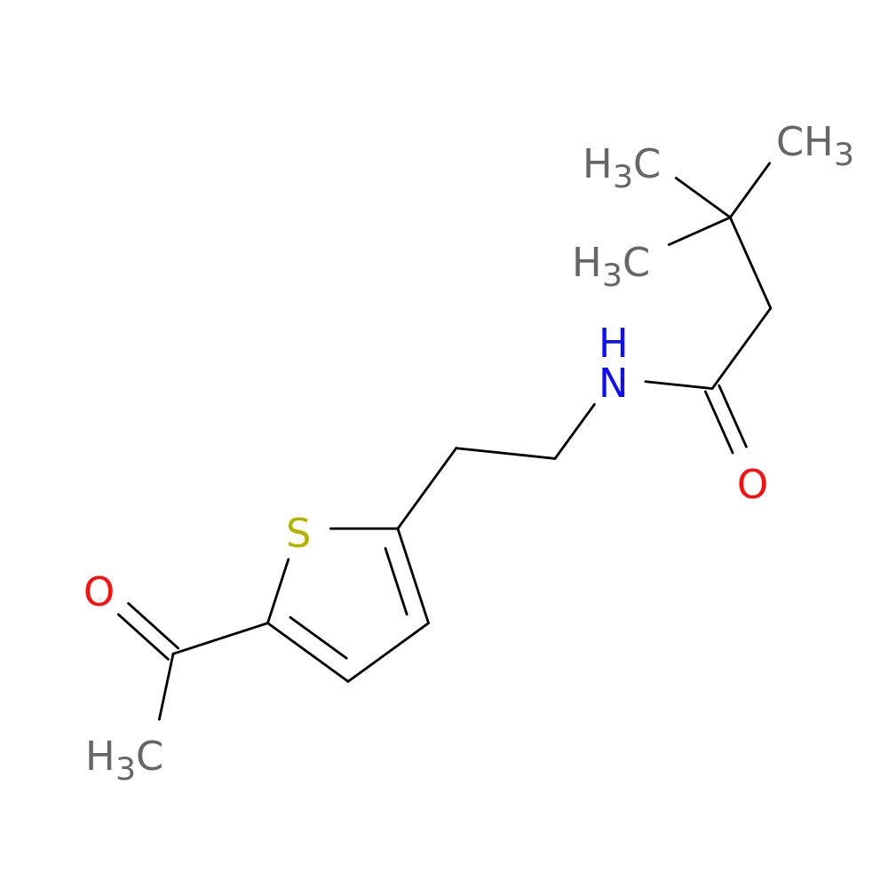 N-[2-(5-acetylthiophen-2-yl)ethyl]-3,3-dimethylbutanamide